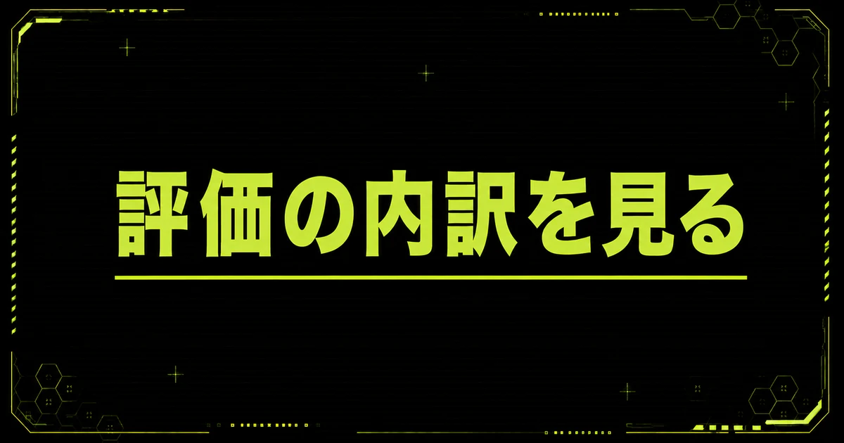 「評価の内訳を見る」の見出し画像。