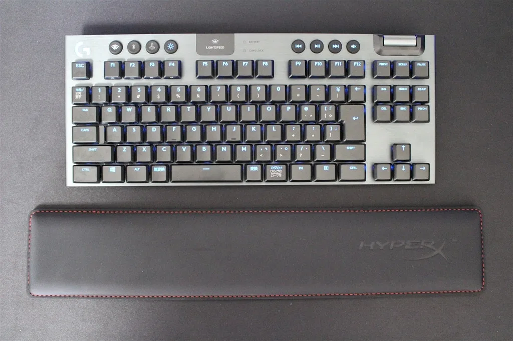 キーボードと合わせたWrist Restの長さ