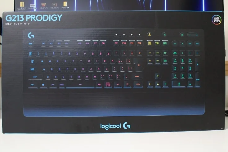 Logicool G213の外箱